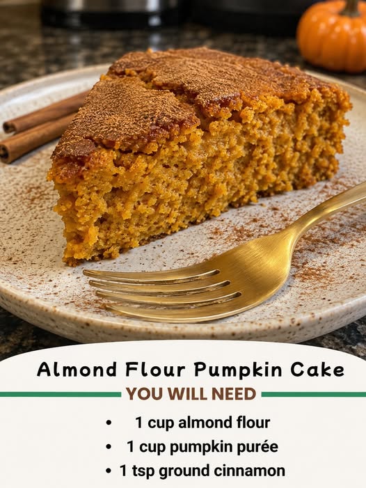 🎃🌰 Almond Flour Pumpkin Cake 🍁✨