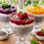 🥭🫐 Mixed Berry & Mango Chia Pudding (High-Protein, Low-Carb & Bariatric-Friendly)