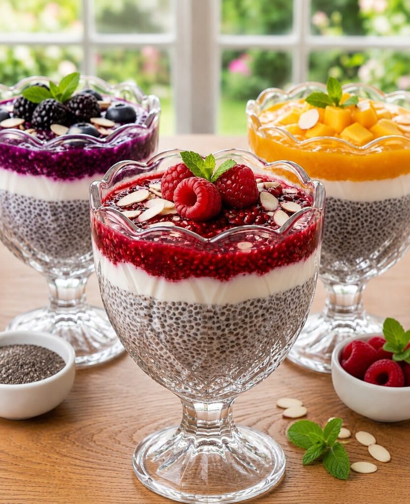 π₯π« Mixed Berry & Mango Chia Pudding (High-Protein, Low-Carb & Bariatric-Friendly)