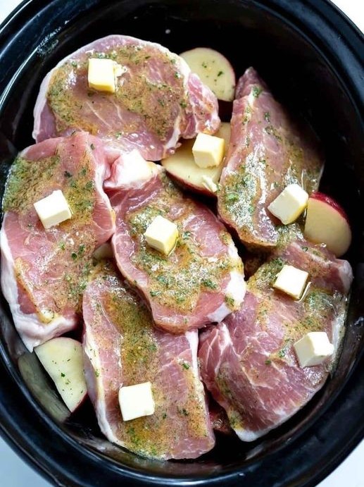 Crockpot Ranch Pork Chops and Potatoes πππ