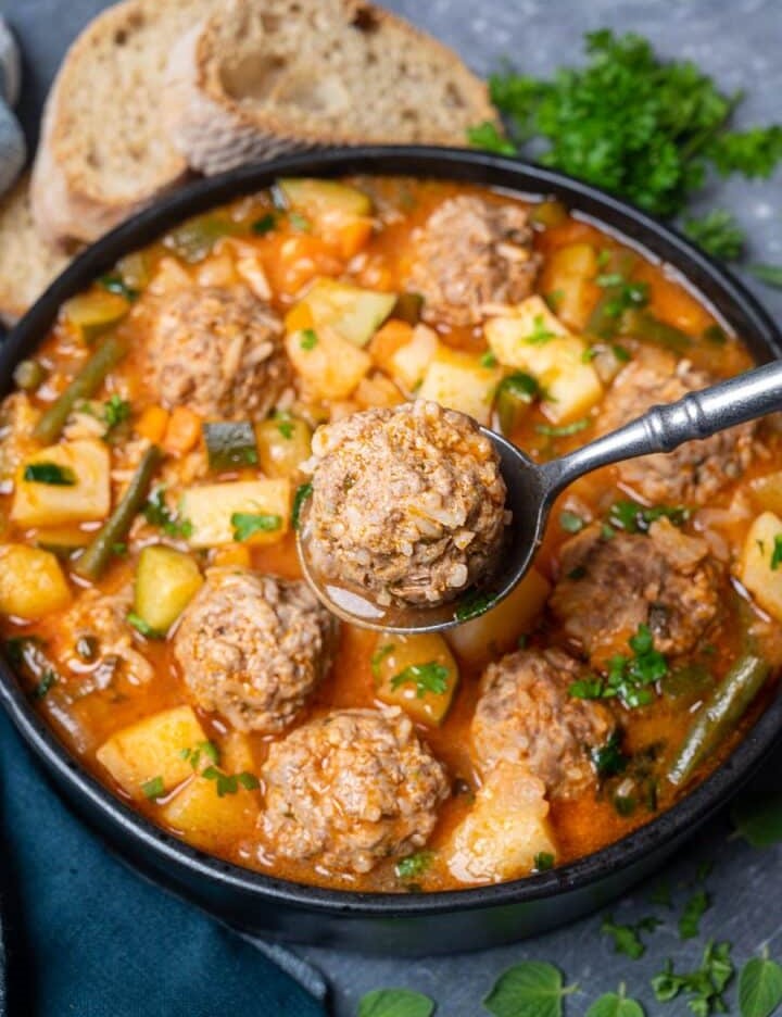 Mexican Meatball Soup 🌮🍲