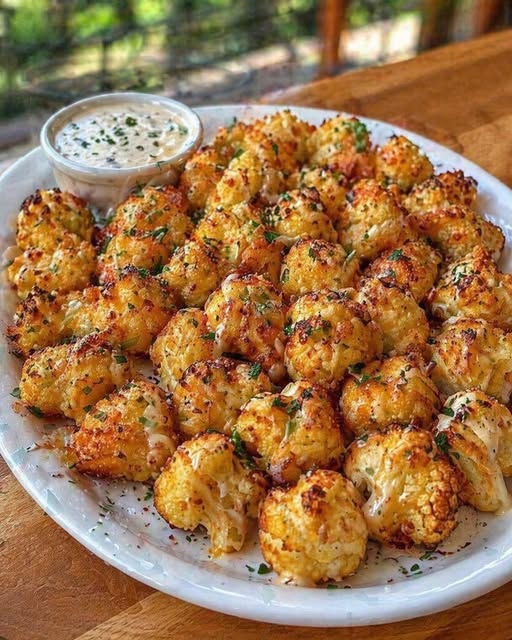 🥦 Crispy Baked Cauliflower (Low-Carb, Keto & High-Protein Friendly)