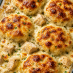 Creamy Chicken Biscuit Casserole