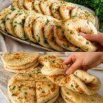 Air Fryer Garlic Naan