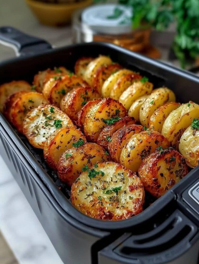Sliced Potatoes in the Air Fryer