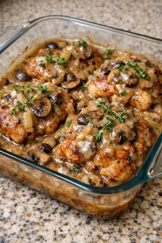 Creamy Mushroom Chicken Bake
