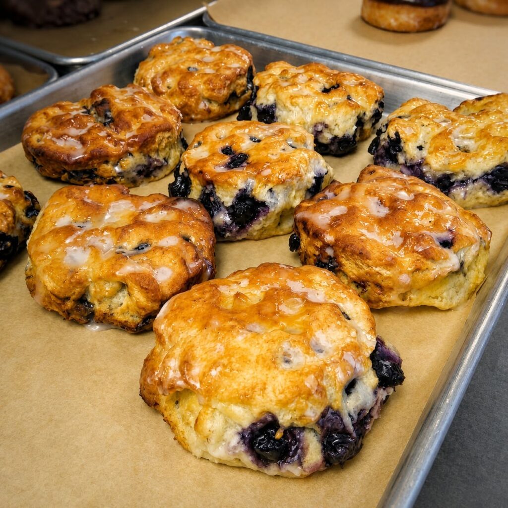 Air Fryer Blueberry Biscuits