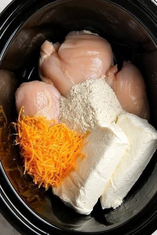 Crack Chicken in the Crock Pot + Air Fryer