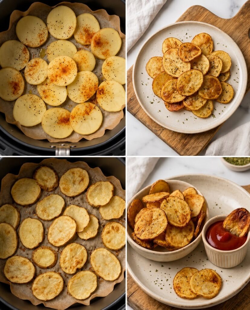 Air Fryer Round Potato Chips