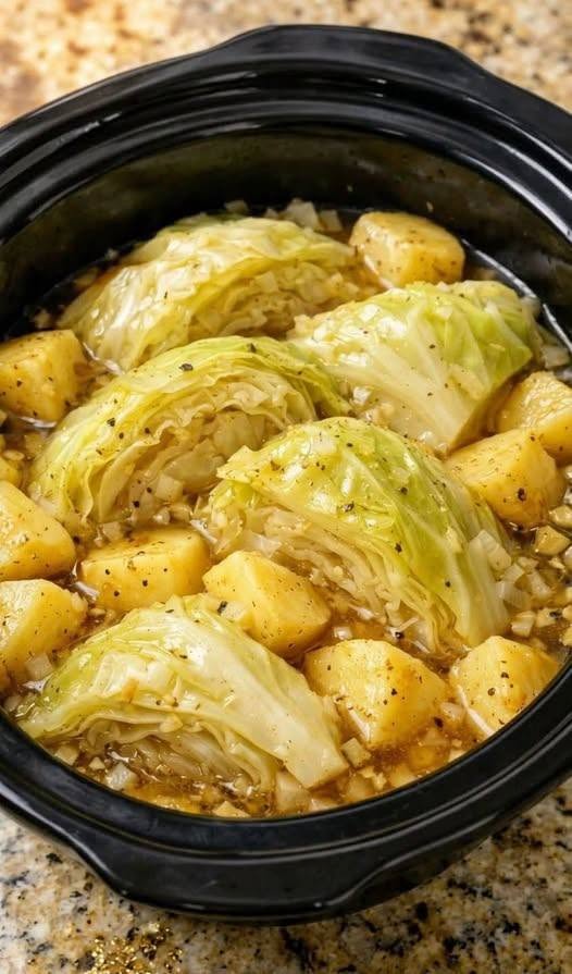 Crockpot 4-Ingredient Cabbage and Potatoes