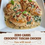 Keto Crockpot Tuscan Chicken 😋🍗