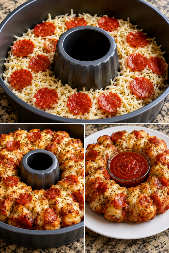 Pull-Apart Pizza Bread / Pizza Monkey Bread