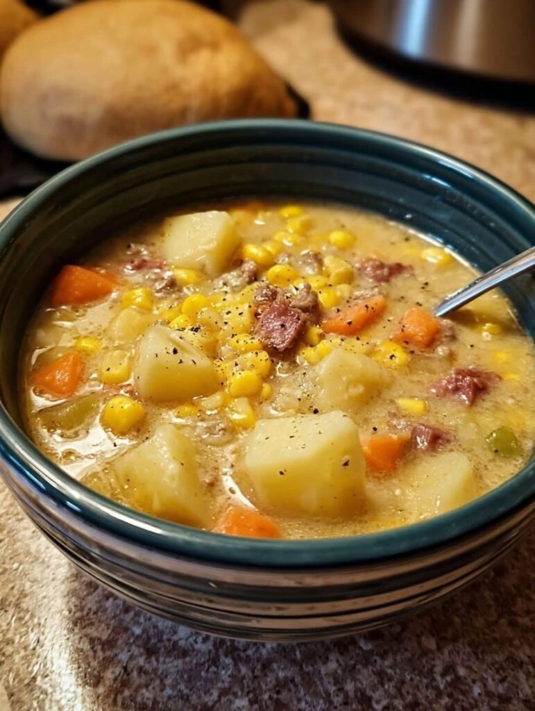 Amish Snow Day Soup (Creamy Corn Chowder-Style Comfort)