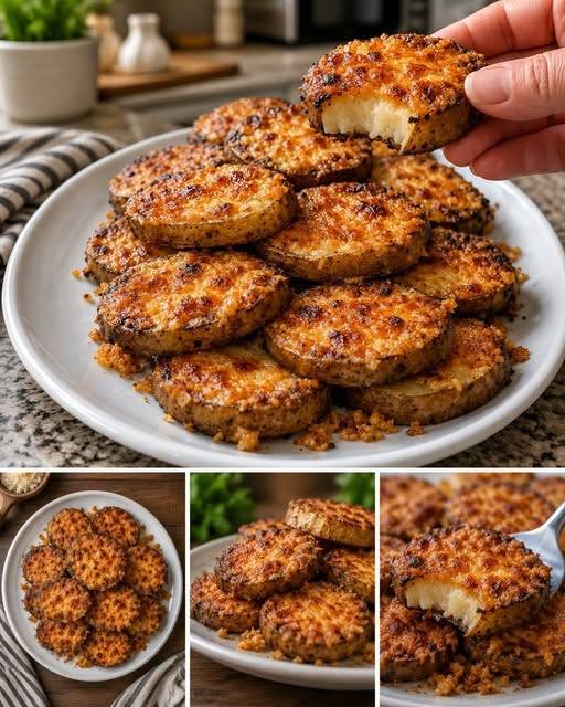 Air Fryer Cheesy Potato Rounds
