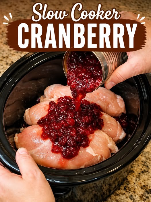 Slow Cooker Cranberry Chicken (High-Protein)