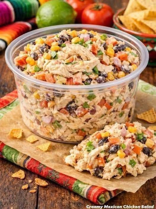 Cottage Cheese Fiesta Chicken Salad (WW 0-Point Recipe)
