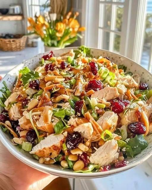 Cranberry Almond Chicken Salad (High-Protein)