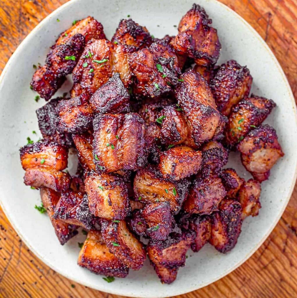 Air Fryer Honey Glazed Pork Belly