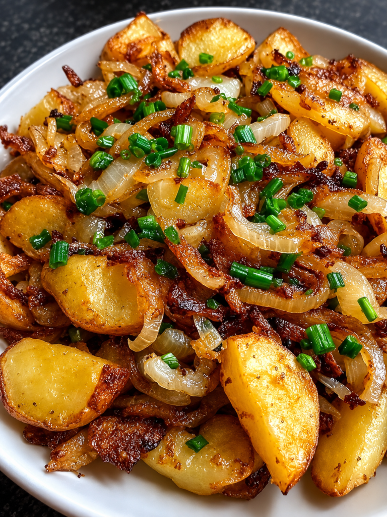 Air Fried Potato and Onions