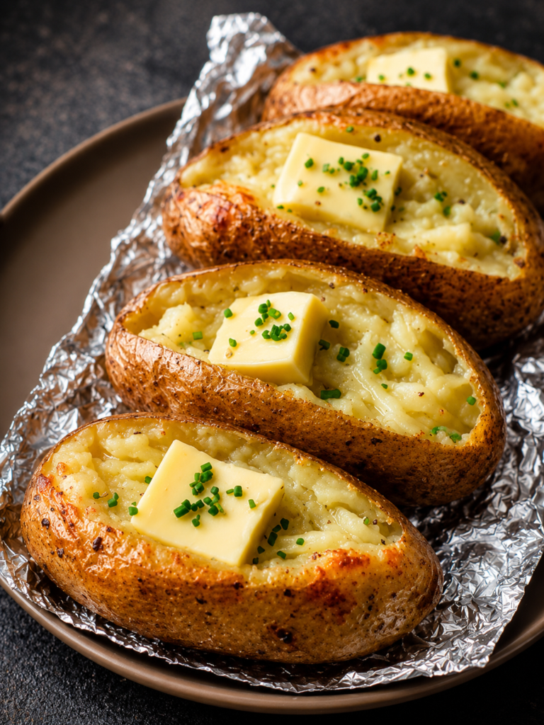 Foil Baked Potatoes