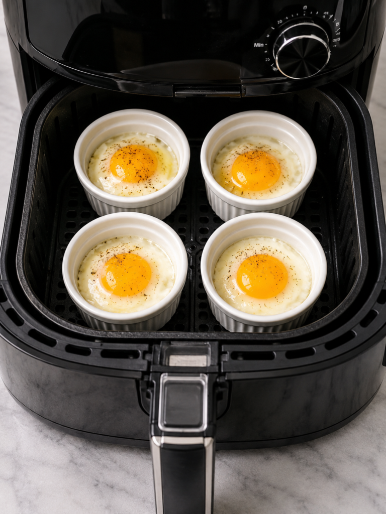 Air Fryer Poached Eggs