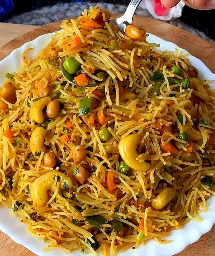 Vegan Semiya Upma (Vermicelli Upma)