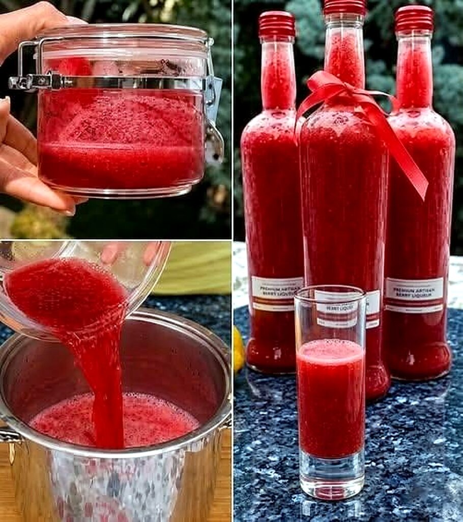 Red Fruit & Berry Homemade Drink