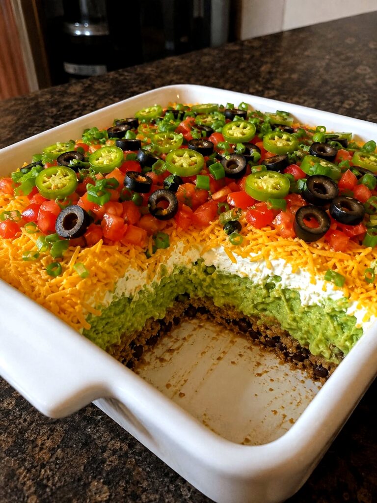 Vegan Classic Cold 7-Layer Taco Dip