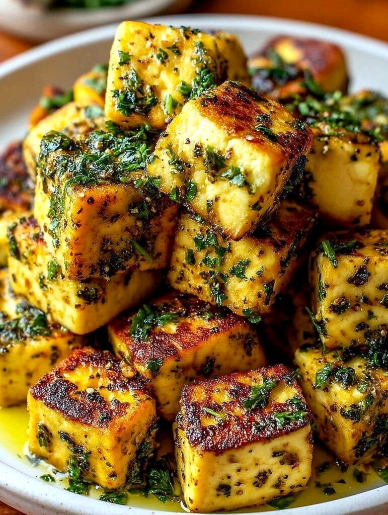 Lemon Garlic Roasted Tofu