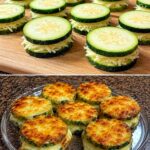Vegan Baked Cheesy Zucchini Stacks