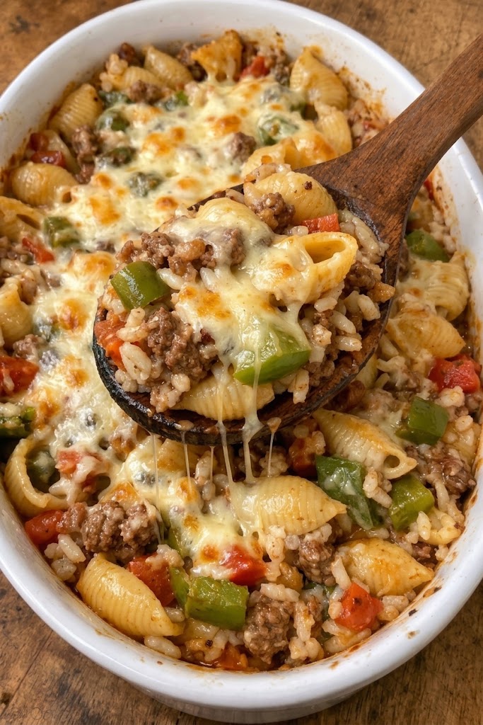 Oven-Baked Stuffed Pepper Pasta