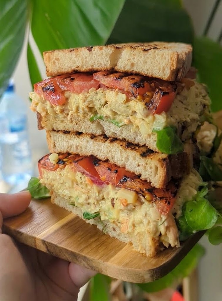 Chickpea salad sandwich!