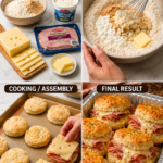 High-Protein Ham and Cheese Biscuits