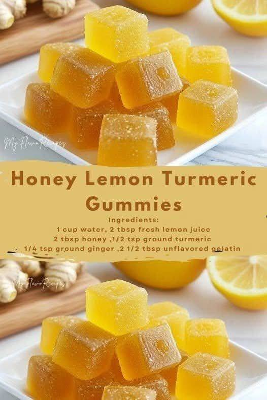 Lemon Ginger Turmeric Gelatin Gummies