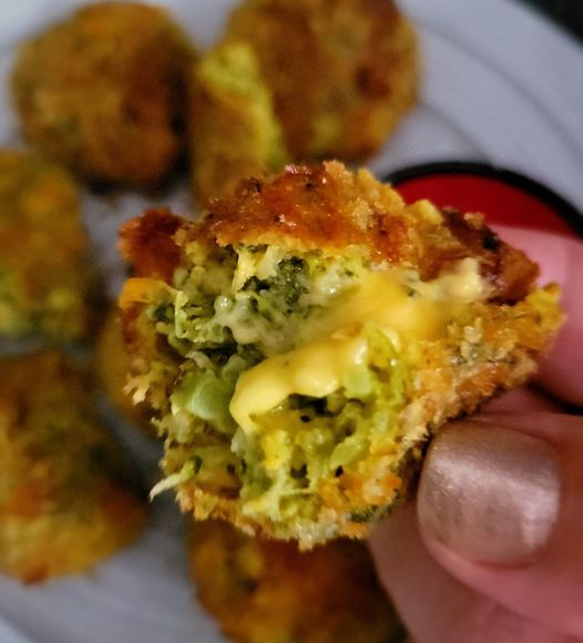 Air fryer Broccoli cheese Bites