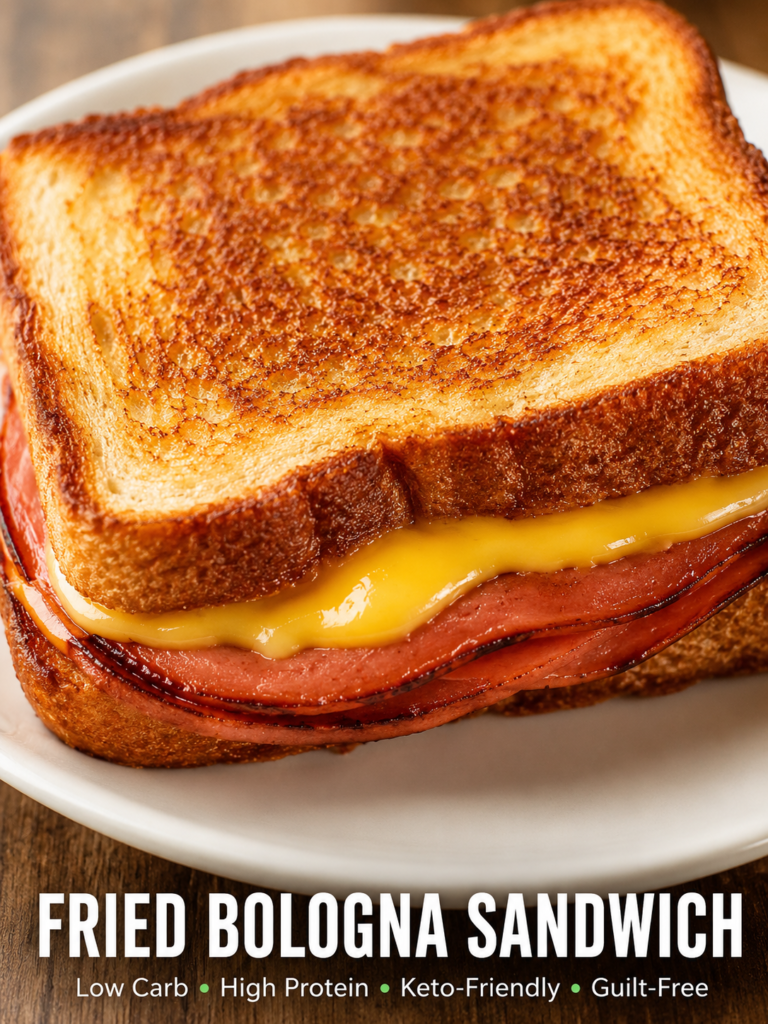 Fried Bologna Sandwich
