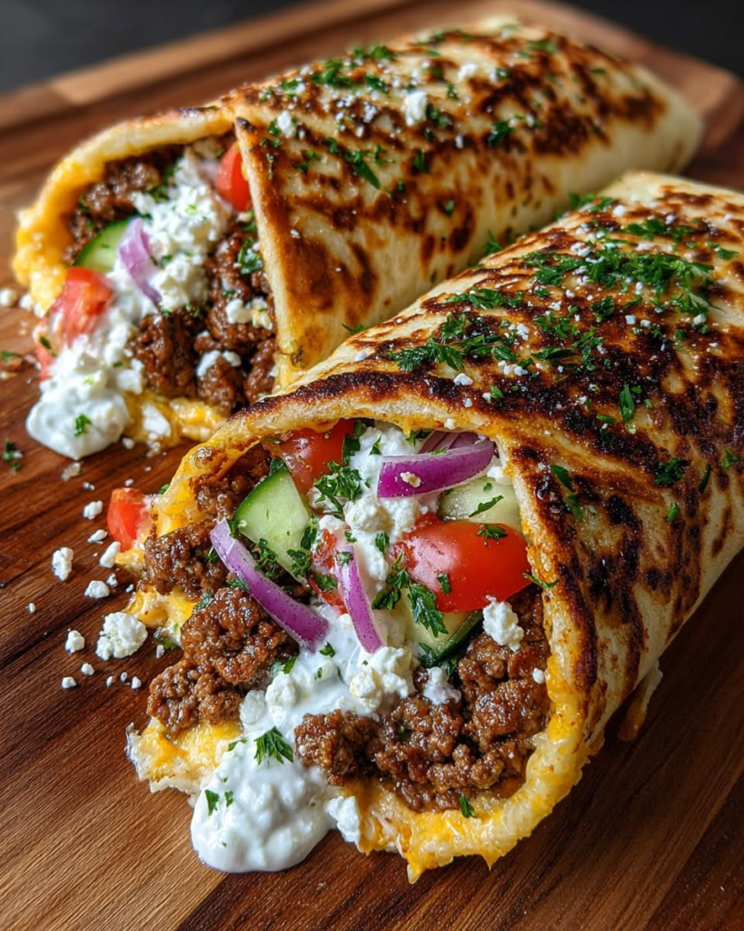 Ground Beef Tortilla Wraps