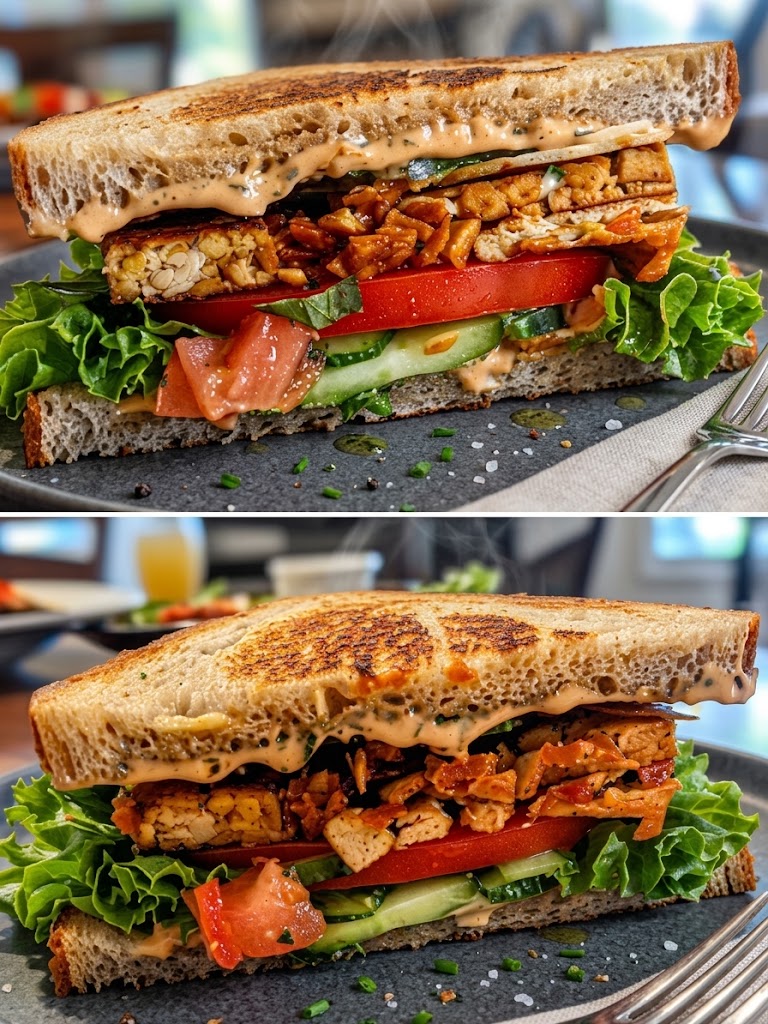 High-Protein Tempeh Sandwich