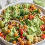 Quinoa Salad with Avocado Dill Dressing