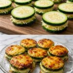 Ultra Low Carb Cheesy Zucchini Stacks