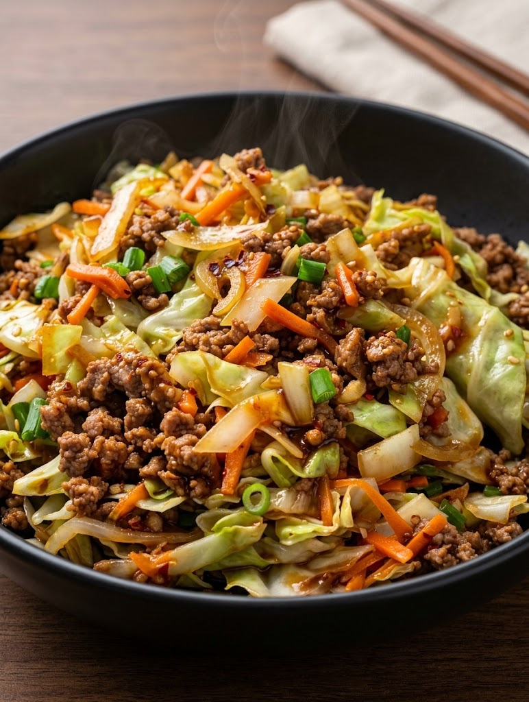 High-Protein Egg Roll in a Bowl (Low-Carb & Fast)