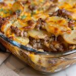 Low Carb Hamburger and Potato Casserole
