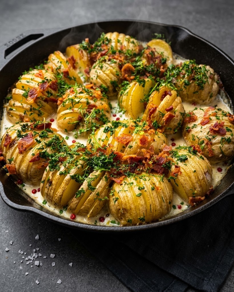Low-Carb Hasselback Potatoes
