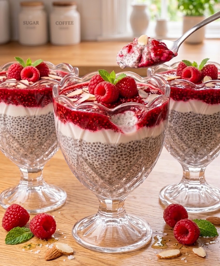 Raspberry Chia Pudding