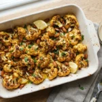 Crispy Roasted Cauliflower with Cumin and Tahini