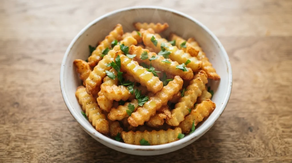 Air Fryer Crinkle-Cut Potato Fries with a Crisp Finish