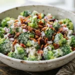 Keto Broccoli Salad with Bacon: No Added Sugar