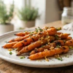 Air Fryer Whole Baby Carrots with Garlic and Thyme