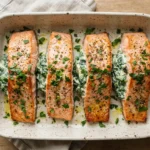Keto Salmon Stuffed with Spinach and Cream Cheese