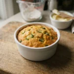 Air Fryer Jalapeno Cornbread in a Small Baking Pan